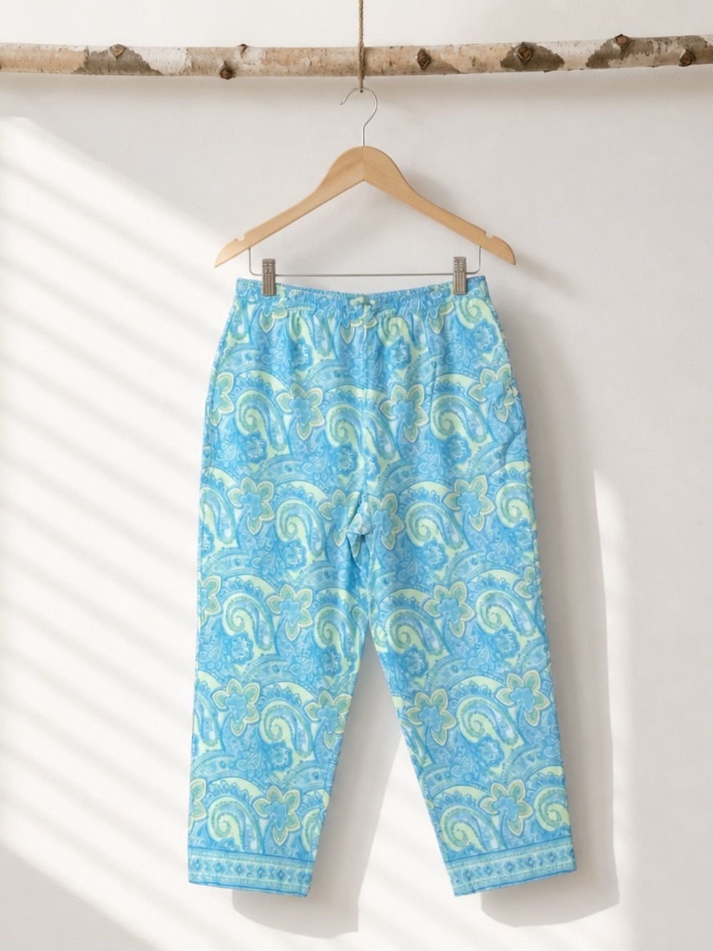 Vintage Talbots Paisley Print Ankle Pants